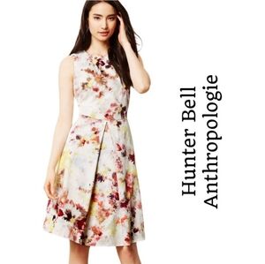 Hunter Bell Anthropologie Kukka Tea floral dress Sz 4 EUC
